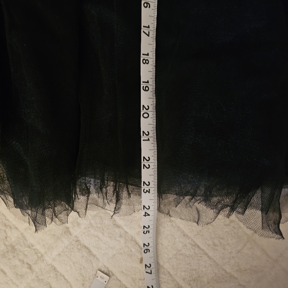 High waist 4 layer mesh Flair Tulle skirt size M BOHO chic classic party wear - Picture 10 of 10